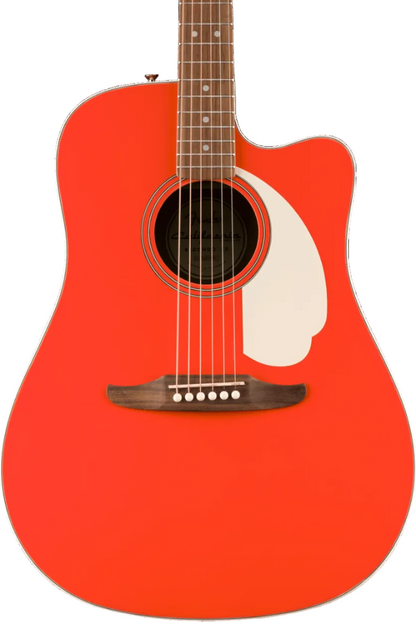Fender California Standard Redondo CE Acoustic- Electric Guitar, Fiesta Red