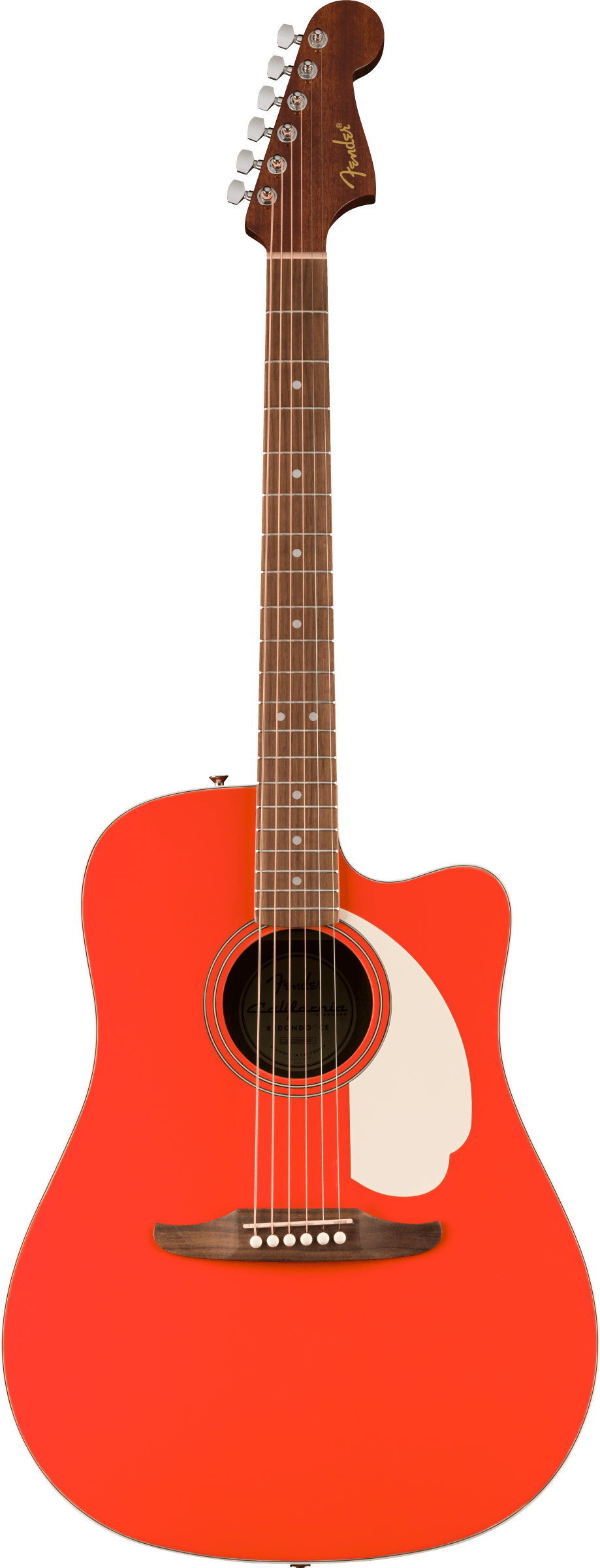 Fender California Standard Redondo CE Acoustic- Electric Guitar, Fiesta Red