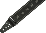 Fender 2" Nylon Stars and Stripes Guitar Strap, Black/Grey - CBN Music Warehouse