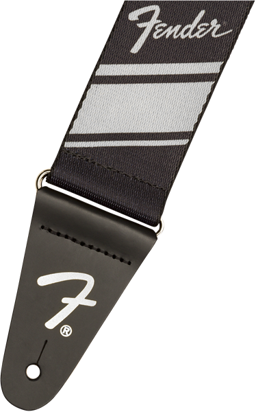 Fender Competition Stripe Guitar Strap, Silver