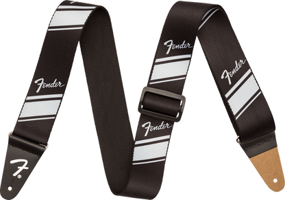 Fender Competition Stripe Guitar Strap, Silver