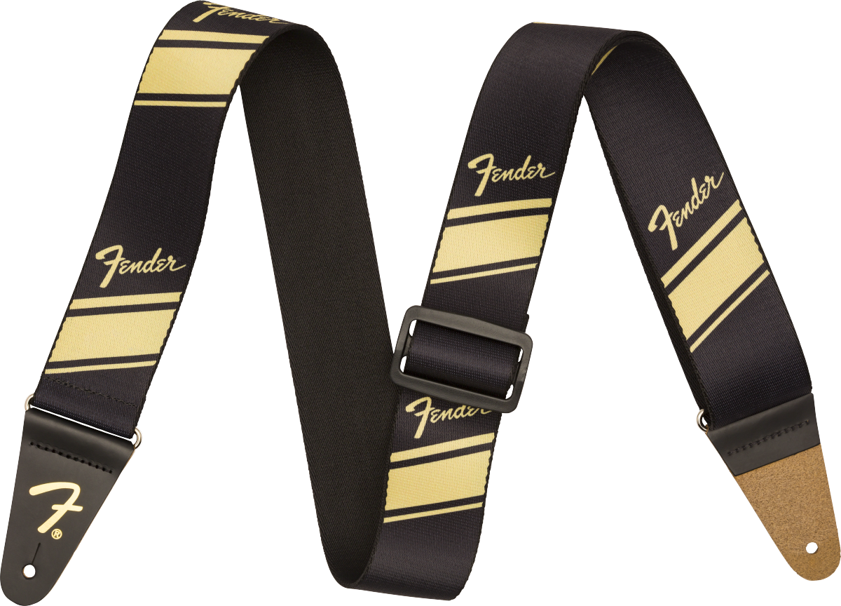 Fender Competition Stripe Guitar Strap, Gold