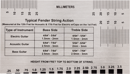 Fender String Action Gauge Tool - CBN Music Warehouse