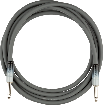 Fender Ombré Series Straight to Straight Instrument Cable - 10 foot, Silver Smoke