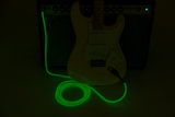 Fender Professional Glow in the Dark Instrument Cable, Green, 18.6'
