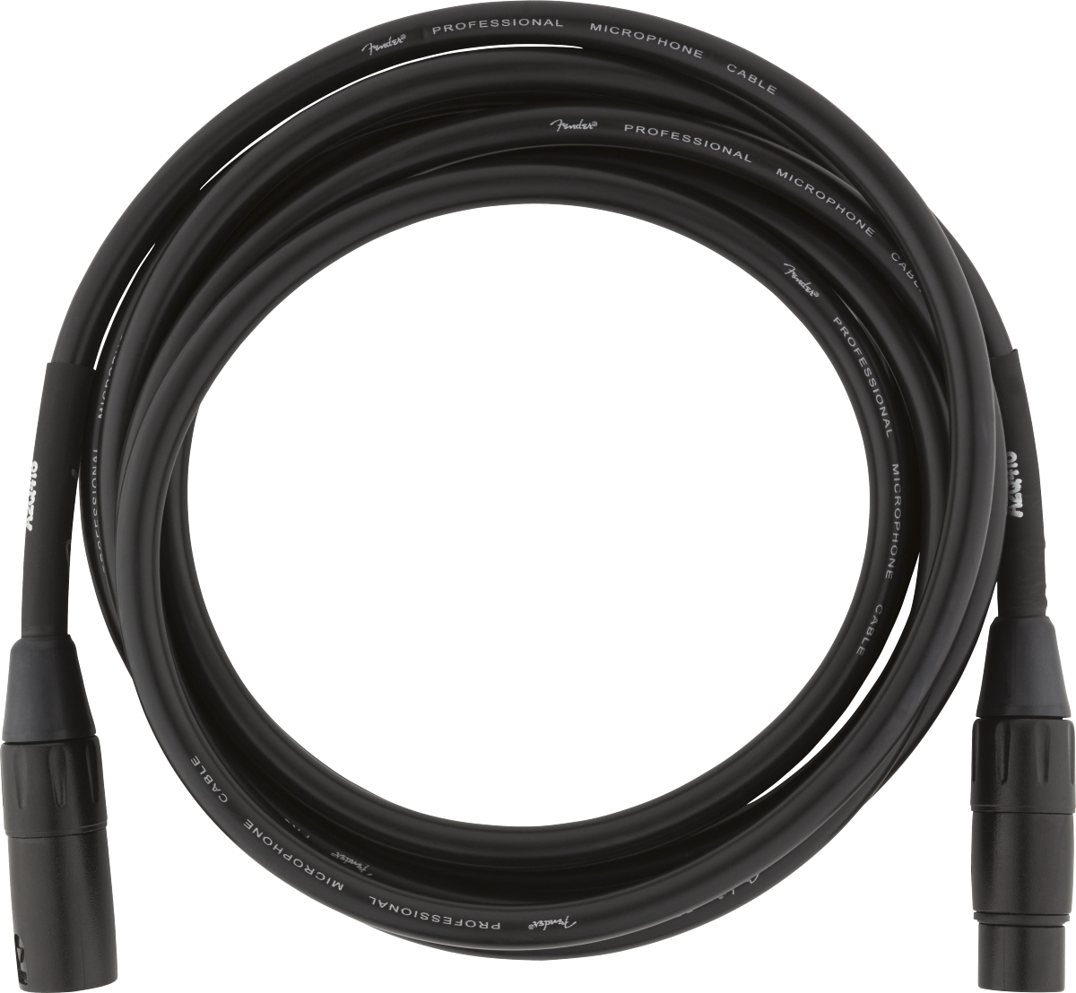 Fender Professional Series Microphone Cable 10 foot , Black - CBN Music Warehouse