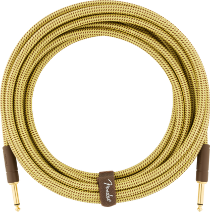 Fender Deluxe Series Instrument Cable, Straight/Straight, 18.6', Tweed