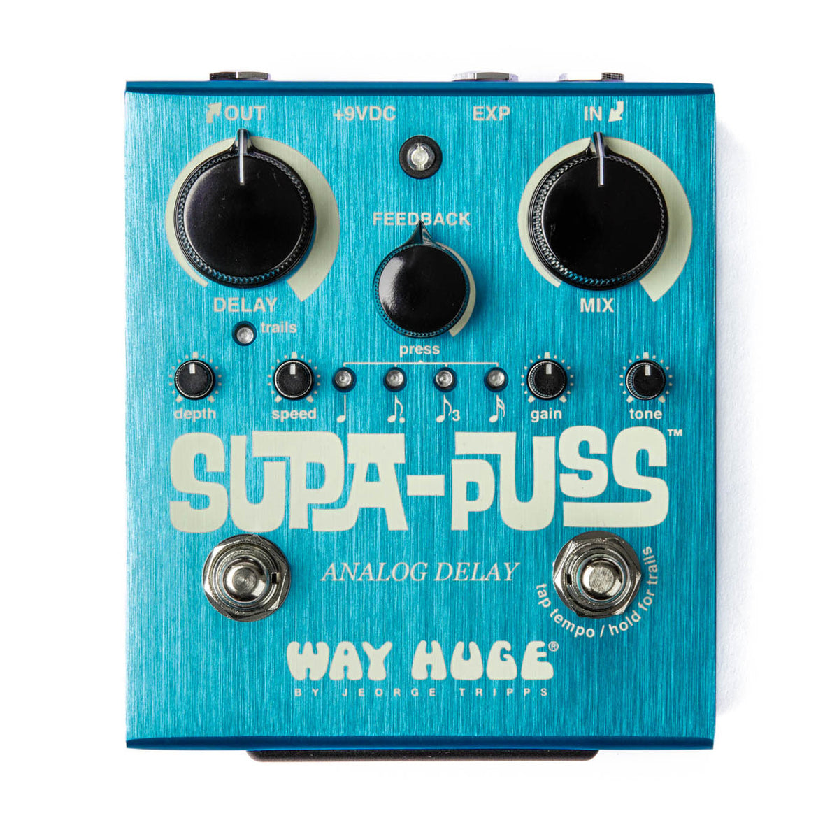Way Huge Supa-Puss Analog Delay Guitar Pedal with Tap Tempo