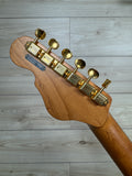 Veritas Custom Portlander OGS Black, Matching Headstock, Gold Hardware, Bigsby