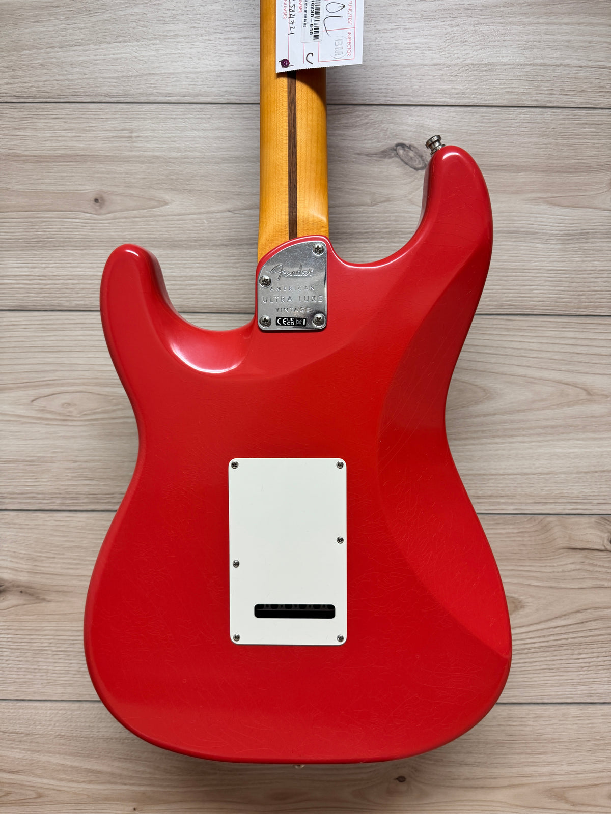 Fender American Ultra Luxe Vintage '60s Stratocaster HSS Electric Guitar, Fiesta Red - #1721