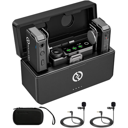 Hollyland LARK MAX Duo Wireless Microphone System (2.4 GHz, Black) - CBN Music Warehouse