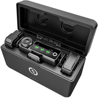 Hollyland LARK MAX Duo Wireless Microphone System (2.4 GHz, Black) - CBN Music Warehouse
