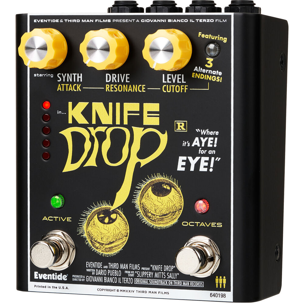 Eventide Knife Drop Fuzz Octave and Monophonic Synth Pedal