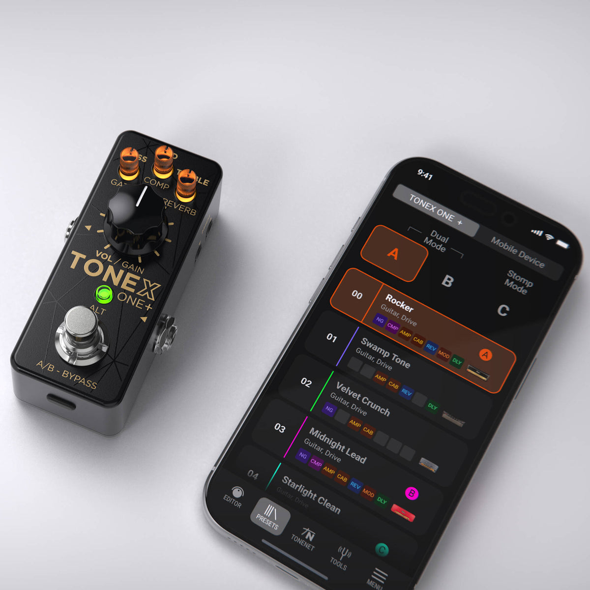 IK Multimedia TONEX ONE+ Amplifier/Cab/Effect Modeling Pedal