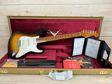 Fender Custom Shop 2023 Limited Edition Roasted '50s Strat® DLX Closet Classic, 1-Piece 4A Roasted Flame Maple, Wide-Fade Aged Chocolate 2-Color Sunburst