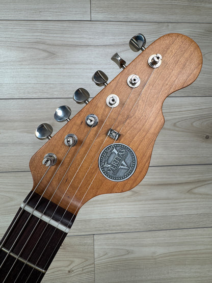 Veritas Custom Portlander Double Cut White with Tortoise Pickguard