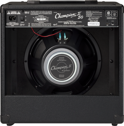 Fender Champion II 50 Blackout Guitar Amplifier
