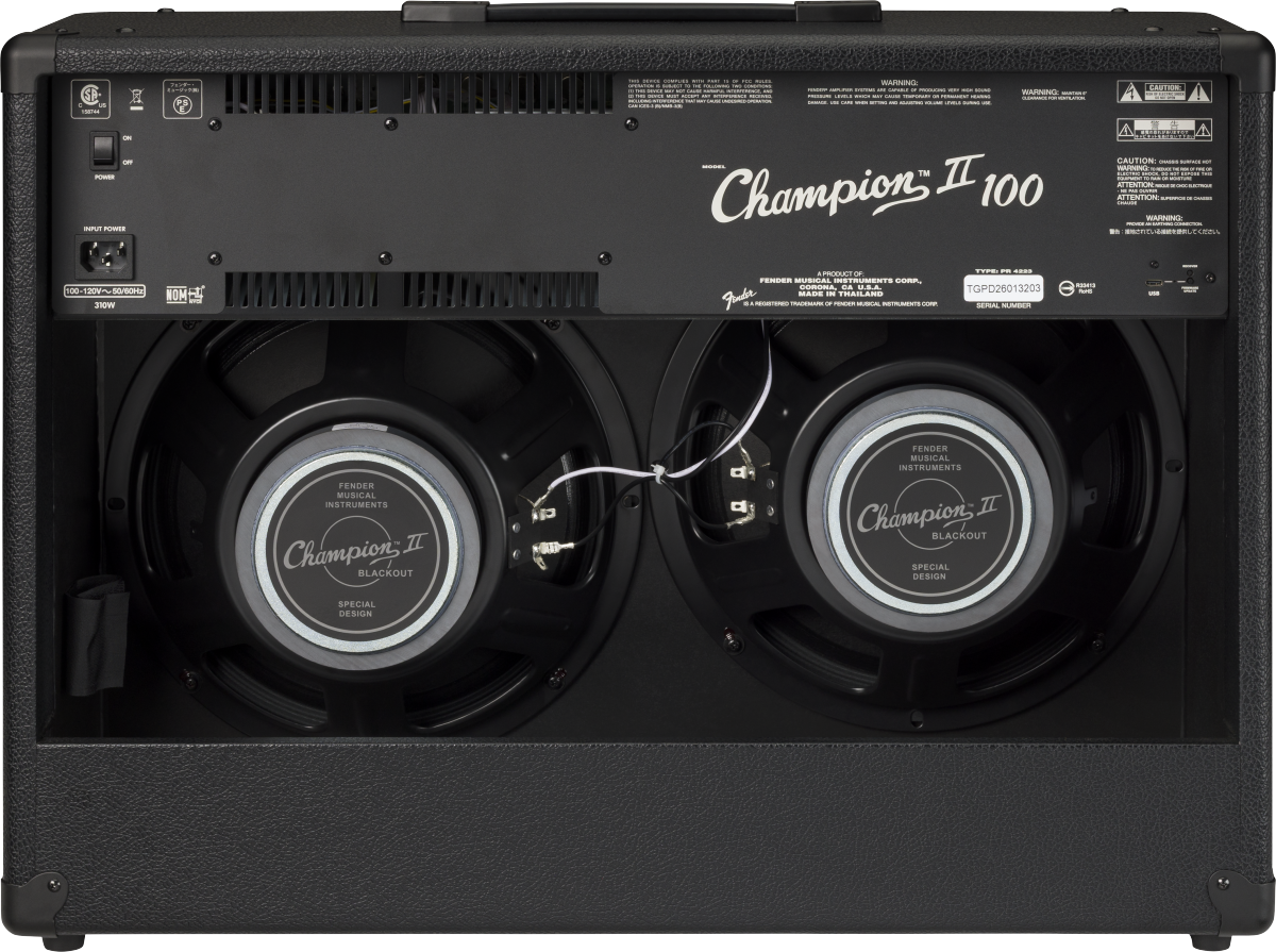 Fender Champion II 100 Blackout Guitar Amplifier