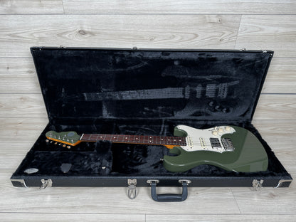 Veritas Custom Portlander Double Cut Olive Drab with Matching Headstock