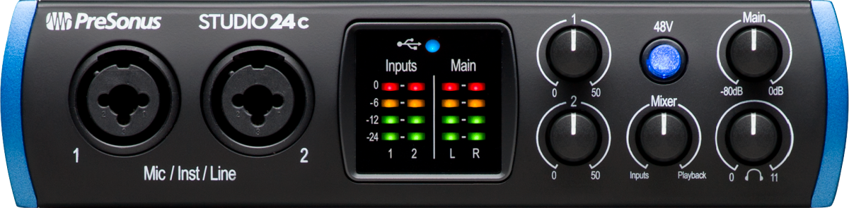 PreSonus Studio 24c USB-C Audio Interface