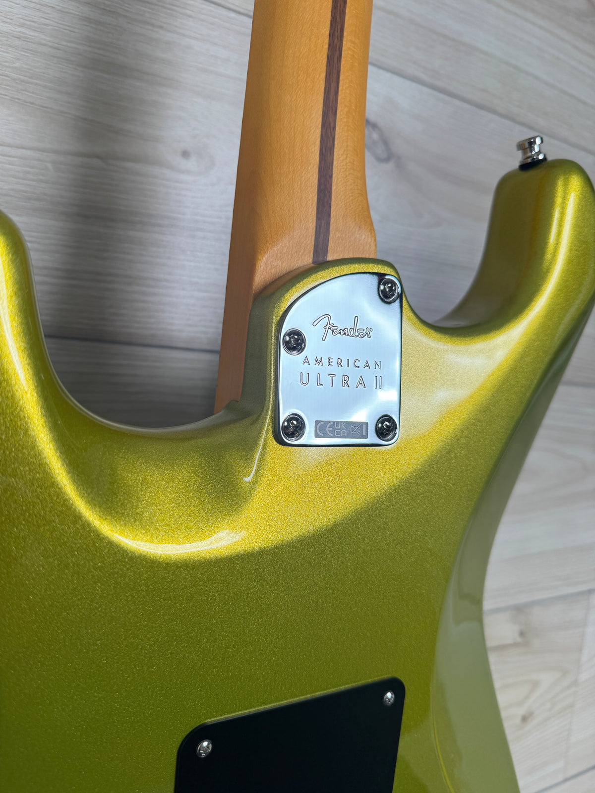 Fender American Ultra II Stratocaster HSS Electric Guitar, Solar Flare - #7056
