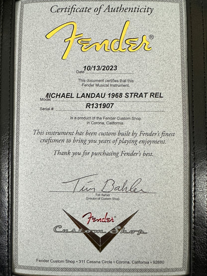 Fender Custom Shop Michael Landau Signature 1968 Stratocaster Bleached 3-Color Sunburst - R131907