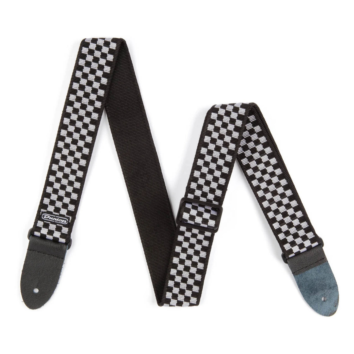 Dunlop D38-31BK Black and White Checkered Guitar Strap