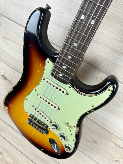 Fender Custom Shop Michael Landau Signature 1968 Stratocaster Bleached 3-Color Sunburst - R126146