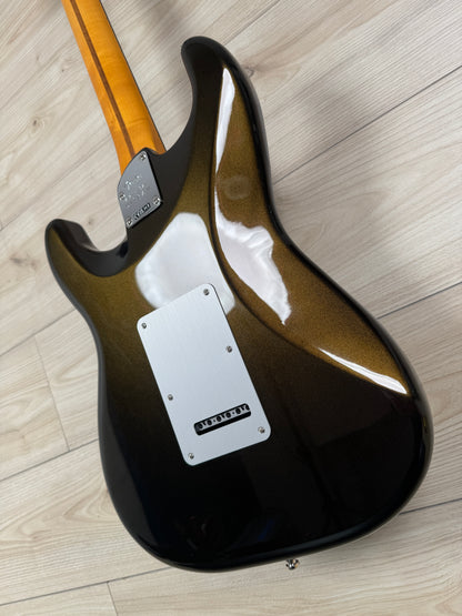 Fender American Ultra II Stratocaster HSS Electric Guitar, Texas Tea - #4967