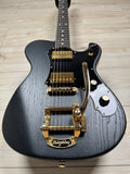Veritas Custom Portlander OGS Black, Matching Headstock, Gold Hardware, Bigsby
