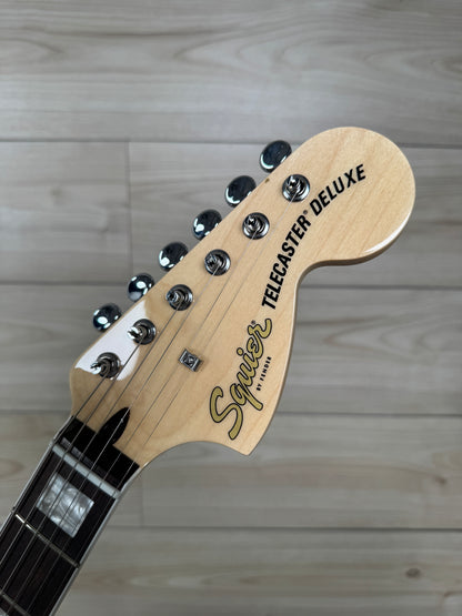 Squier Paranormal Troublemaker Telecaster Deluxe Bigsby Electric Guitar, Honey Sunburst