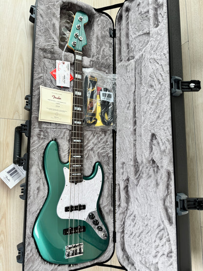 Fender Adam Clayton Jazz Bass Rosewood Fingerboard, Sherwood Green Metallic #0587