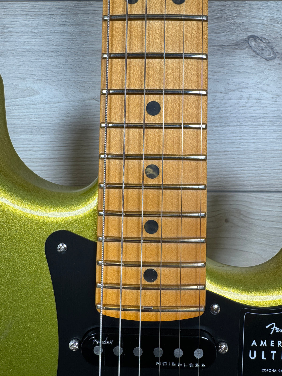 Fender American Ultra II Stratocaster HSS Electric Guitar, Solar Flare - #7056