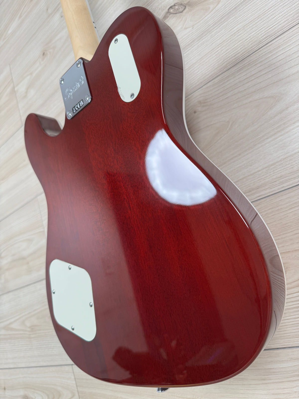 Squier Paranormal Troublemaker Telecaster Deluxe Bigsby Electric Guitar, Honey Sunburst