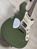 Veritas Custom Portlander Double Cut Olive Drab with Matching Headstock