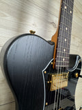 Veritas Custom Portlander OGS Black, Matching Headstock, Gold Hardware, Bigsby