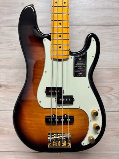 Fender 75th Anniversary American Professional PJ Bass, 2-Color Sunburst - CBN Music Warehouse
