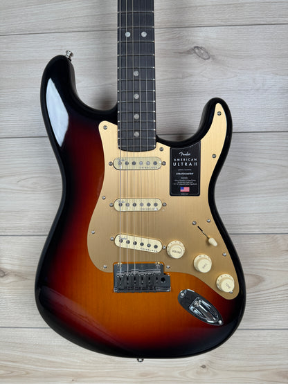 Fender American Ultra II Stratocaster Electric Guitar, Ultraburst - #4380