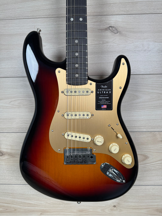 Fender American Ultra II Stratocaster Electric Guitar, Ultraburst - #4380