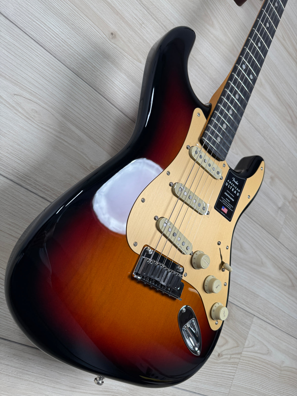 Fender American Ultra II Stratocaster Electric Guitar, Ultraburst - #4380