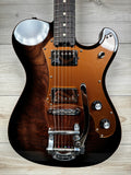 Veritas Custom Portlander Walnut Top, Acrylic Pickguard, Bigsby, Faux Binding