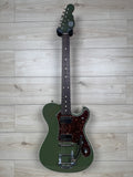Veritas Custom Portlander Olive Drab with Tortoise Pickguard, Matching Headstock, Bigsby, Binding