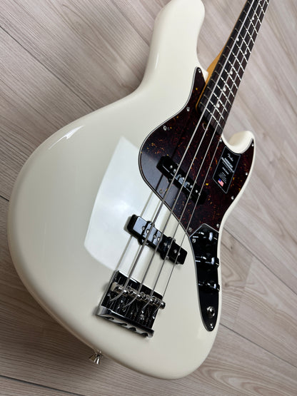 Fender American Professional II Jazz Bass Rosewood Fingerboard, Olympic White - CBN Music Warehouse