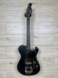 Veritas Custom Portlander OGS Black, Matching Headstock, Gold Hardware, Bigsby