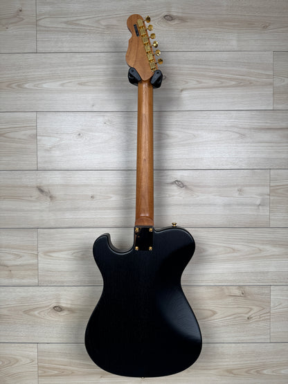 Veritas Custom Portlander OGS Black, Matching Headstock, Gold Hardware, Bigsby