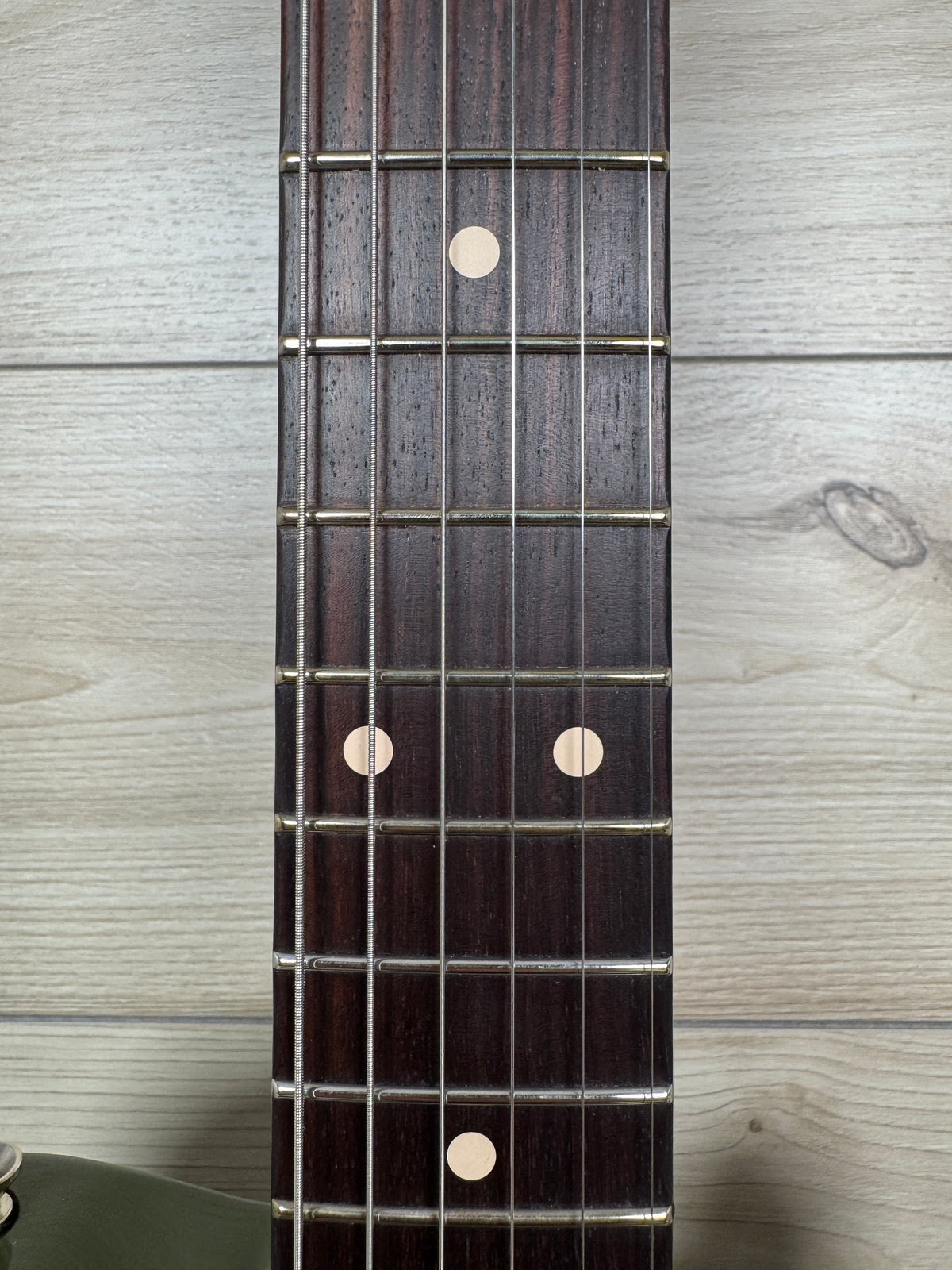 Veritas Custom Portlander Olive Drab with Tortoise Pickguard, Matching Headstock, Bigsby, Binding