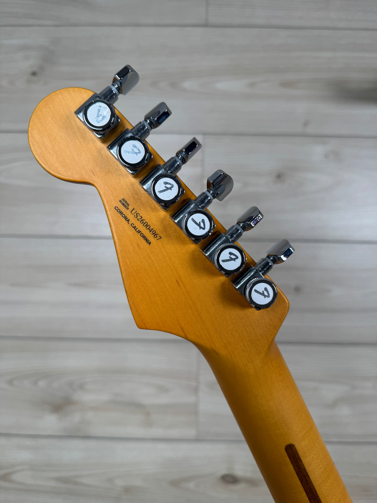 Fender American Ultra II Stratocaster HSS Electric Guitar, Texas Tea - #4967