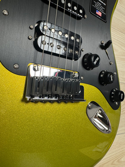 Fender American Ultra II Stratocaster HSS Electric Guitar, Solar Flare - #7056