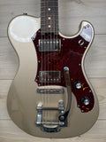 Veritas Custom Portlander Electric Guitar Shoreline Gold with Tortoise, Bigsby, Matching Headstock