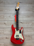 Fender American Ultra Luxe Vintage '60s Stratocaster HSS Electric Guitar, Fiesta Red - #1721